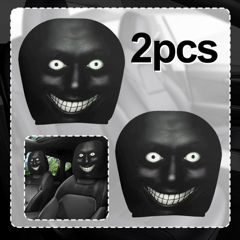 Headrest Covers for Cars, Car Headrest Cover, 2PCS Funny Car Headrestt Covers, Wide Compatibility - Image 5